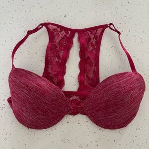 Jessica Simpson 32 B Pink Lace Racerback Women's Bra